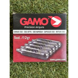 Gamo CO2 12gr 5 Cápsulas Pack